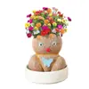 Muñeca con cabeza de hierba, muñeca floreciente, mini planta de hierba larga para niños, maceta para balcón interior, sonido de temblor con hierba de gato, venta al por mayor