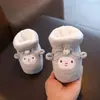 Zapatos de Algodón para Bebé Otoño Invierno Suela Suave Anticaída Cubrepiés Engrosado con Forro Polar Zapatos para Recién Nacidos y Niños Pequeños de 0 a 1 Año para Niños y Niñas