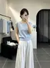 Camiseta de Punto con Mangas Acampanadas Súper Elegante Estilo Coreano para Mujer, Verano 2026, Tallas Grandes, Top Único y Hermoso para Mujeres con Curvas
