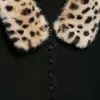Ins Ropa de Mujer Estilo Europeo Transfronteriza Venta al por Mayor Cardigan de Punto con Cuello Desmontable Efecto Piel Sintética 2756116