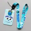 Animación de Dibujos Animados Funda Rígida para Tarjeta de Autobús de Empuje Térmico Tarjeta de Estudiante de Transferencia Térmica Tarjeta de Comida de Campus de Estudiante Lanyard de Poliéster Monstruo Grande