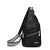 Rishang Malas, Fornecimento Transfronteiriço, Bolsa de Peito Pequena de Couro Macio Granulado, Bolsa Transversal Casual de Ombro para Homens e Mulheres, Bolsa para o Trabalho