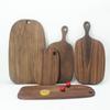 Tabla de cortar de madera maciza de nogal negro, tabla de cortar con asa, plato colgante de comida occidental, tabla de cortar de madera multifuncional