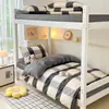 2026 Nuevo Modelo Cama de Estudiante Algodón Puro Estampada Litera para Dormitorio de Estudiantes Juego de Tres o Cuatro Piezas