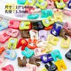 Bolso de Mano Colorido Pintura Acrílica Bolsa de Basura a Través del Agujero Joyería DIY Accesorios con Cuentas Cadena para Teléfono Móvil Llavero