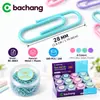 Clipes de papel novos de cor jade 28mm transfronteiriços, 100 peças em um tubo, exclusivamente para comércio exterior, clipes de papel coloridos disponíveis para atacado