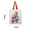 Bolsa de Lona, Bolsa de Lona para Estudiantes, Bolsa para Tutorías, Bolsa Tote con Logo, Bolsa Blanca Hecha a Medida, Bolsa de Algodón para Almacenamiento, Gran Capacidad Hecha a Medida