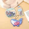 Colgante de shaker de acrílico transparente llavero de dibujos animados decoración linda para estudiantes pequeño regalo decorativo de alto valor