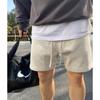 Estilo Vibe Americana High Street Básico Cor Pura Shorts Esportivos Masculinos Verão Ins Marca Tendência Reto Cordão Calças Cinco Quartos