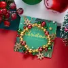 Nuevo brazalete de aleación con colgante de muñeco de nieve, Santa Claus y copo de nieve de dibujos animados navideños transfronterizos, accesorio para fiesta navideña