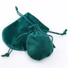 Bolsa de terciopelo negro de alta calidad con fondo redondo y cordón, bolsa de almacenamiento de terciopelo para joyería, fabricante, venta al por mayor, múltiples especificaciones, bolsa de embalaje para regalo