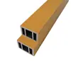 Tubo Cuadrado de Plástico Madera Coextruido 50X50 Panel de Pared Exterior Tablero de Rejilla Panel de Pared Decorativo Exterior Tubo Cuadrado de Plástico Madera WPC Segunda Generación