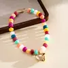 Collar de cuentas acrílicas de colores irregulares transfronterizo europeo y americano, cadena para la clavícula estilo festivo, accesorio de lujo ligero de alta gama para mujer