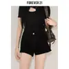 Shorts Jeans Pretos Femininos Verão 2026 Novo Estilo Quente Cintura Alta Justos Emagrecedores Petite Cintura Alta Hot Pants Estilo Garota Picante