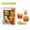 Brinquedo Casa de Brincar para Crianças Mais Vendido Transfronteiriço Simulação de Hambúrguer Batata Frita Coca-Cola Sorvete Combinação de Comida Ocidental Conjunto Brinquedo
