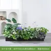 [Série D100] Caixa de Flores de Planta Simulada Planta Verde Sala de Estar Flor Artificial de Plástico Porta Varanda Parede de Fundo Decoração