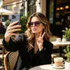 Montura Redonda de Moda Estilo Europeo y Americano Retro Casual Unisex Tendencia para Exteriores Protección Solar Gafas de Sol de Alta Gama