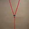 Cordón de collar tejido a mano para colgantes de jade, cordón fino ajustable estilo étnico para mujer