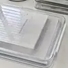 Caixa de armazenamento de arquivos A4 transparente, organizador de documentos de mesa, caixa de armazenamento de escritório estilo gaveta de plástico para certificados e certidões de registro civil