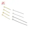 Agujas de Acero Inoxidable en Forma de 9 Disponibles 0.7-1.0mm Longitud de Hilo 12-70mm Agujas para Perlas Acero de Titanio Accesorios para Joyería DIY
