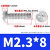 Tornillos Autorroscantes de Acero Inoxidable 201 Pt Cabeza Redonda Cruzada Cola Cortante Tornillos Autorroscantes de Cabeza Pan Cola Fresada M1.7M2M3M4M5