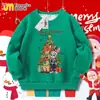 Nueva Sudadera Redonda Infantil de Zootopia Otoño e Invierno Forrada de Polar Versátil para Niños Mayores Sudadera de Navidad