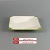Vajilla Comercial Imitación Porcelana Melamina Tazones y Platos Pequeños, Platos Planos Bicolor, Platos Redondos, Tazones para Sopa, Especialmente Diseñados para Cadenas de Restaurantes de Comida Rápida