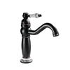 Grifo para Lavabo de Mesa Feiyu Nuo Latón Antiguo Lavabo de Fregadero Grifo de Porcelana Azul y Blanca Negra