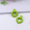 Aretes Populares de Exportación Douyin Corazón Empalmado Semicírculo Pintura en Spray Aretes Simples Personalizados Joyería Acrílica para Mujeres