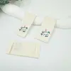 Etiqueta de algodón con estampado a mano de dibujos animados, etiqueta de cuello, marca registrada, pegatinas de tela, accesorios para ropa, etiqueta para plumón, marca de impresión, pegatinas de tela para coser DIY