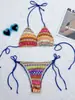 2025 Comercio Exterior Amazon Europeo y Americano Sexy Traje de Baño Sexy de Tres Puntos para Mujer Bikini de Playa Dividido Traje de Baño Transfronterizo