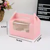 2/4/6 Piezas Caja para Cupcakes de Papel con Ventana Transparente Caja para Muffins Bolsa de Cartón Blanco Caja de Empaque para Horneado En Stock