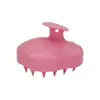 Escova de Shampoo para Massagem Formato de Cabaça Limpeza do Couro Cabeludo Pente de Banho Escova de Shampoo de Silicone Escova de Limpeza de Cabelo Doméstica Artefato