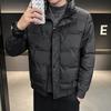 Chaqueta de plumón para hombre, Invierno, Marca de moda, Cuello vertical, Engrosada, Cálida, Plumón de pato blanco, Abrigo corto, Casual, Deportivo