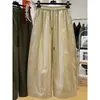Calça Wutong da Moda e Super Estilosa deste Ano para Mulheres, Fina Elástica na Cintura para Primavera e Verão, Estilo Coreano, Cropped, Cargo, Casual