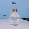 Botella de Aromaterapia Transparente Simple, Botella Vacía, Vaso Vacío de Alto Valor, Botella para Dormitorio/Casa de Huéspedes, Sensación de Alta Gama, Botella de Vidrio sin Llama, Botella Vacía