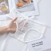 Pacote Combinado de Calcinhas Pretas Sexy de Renda Transparente para Mulheres, Cuecas Femininas Transparentes Vazadas de Alta Elasticidade