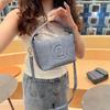 Bolsa Feminina de Couro Genuíno Nova Chegada Bolsa de Mão Versátil H Home Mais Vendido Original em estoque Bolsa para Marmita Fivela Prateada Explosões Transfronteiriças