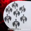 Accesorios de Estilo Oscuro Estilo Europeo y Americano Mariposa Negra Pistola Cruz de Rosa Colgante Pulsera de Cuentas DIY Collar