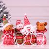 Decoraciones Navideñas Bolsa de Embalaje para Manzana de Nochebuena Bolsa Creativa de Regalo de Manzana de Muñeco de Nieve Regalo Regalo de Navidad