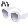 Gafas de Sol Irregulares 2021 Gafas de Sol Facetadas para Mujer Celebridad de Internet Transfronteriza Fotografía Callejera Hip-Hop Gafas de Disco Uv400