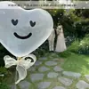 Adereços para Fotografia de Pedido de Casamento Vestido de Noiva Balão Importado Adesivo Decorativo Balão Expressão de Aniversário Coreia do Sul Foto Amor