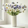 Ramo realista de flores artificiales de amapola para decoración de escenas, flores de amapola de alta gama para uso en bodas, flores artificiales