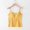 Dropshipping Nova Coleção Primavera/Verão Colete com Alças Ajustáveis para Mulheres com Bojos Integrados, Efeito Push-Up e Lindo Design nas Costas