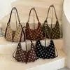 Mochila de Polca Dot Fashion para Mulheres 2026 Nova Versão Coreana Bolsa de Axila Retro de Nicho Bolsa de Ombro Casual Versátil