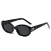 Nuevas Gafas de Sol Ovaladas Estilo Retro con Tachuelas de Arroz para Mujer Gafas de Moda Estilo Coreano Tendencia Celebridad de Internet Fotografía Callejera Gafas de Sol con Protección Solar