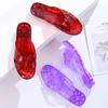 Nuevas Pantuflas de Plástico para Baño para Mujer para Usar Afuera Verano Pantuflas de Cristal Antideslizantes Pies Sin Olor Zapatos de Gelatina de Plástico Transparente