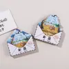Mini Ímãs de Geladeira de Acrílico de Cidade, Ímãs Turísticos de Atrações Culturais e Criativas Portáteis, Lembranças de Viagem Criativas Personalizadas