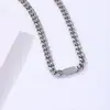 Conjunto de Joias de Mão Europeu e Americano Versátil de Aço Titânio Dourado Hip-Hop Feminino e Masculino Corrente Grossa Simples Estilo Frio Joia de Mão de Alto Padrão
