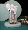 Pinceles de maquillaje de cristal de diamante de alta apariencia mango electrochapado transparente pelo súper suave pincel para ojos pincel para sombra de ojos pincel suelto